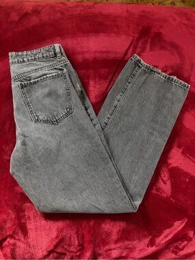 Garage Charcoal High-Rise Wide-Leg Jeans